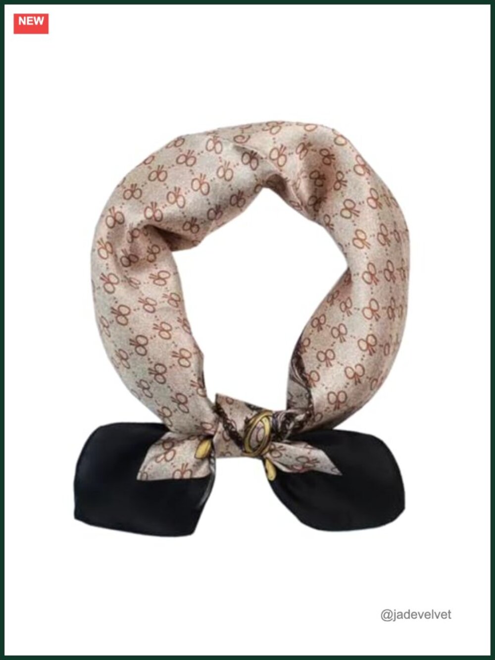 100% Mulberry Silk Digital Printed Small Square Scarf Neckerchief Lightweight